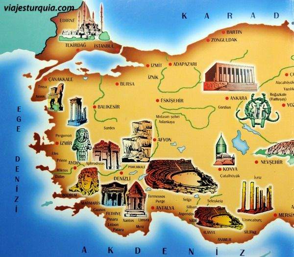 Mapa Turquia